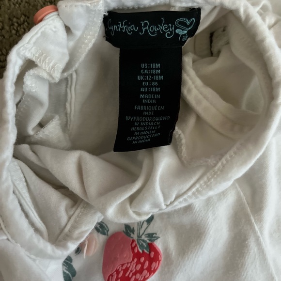 Cynthia Rowley Toddler Matching Short and Tank Set 18 Months - Picture 4 of 11